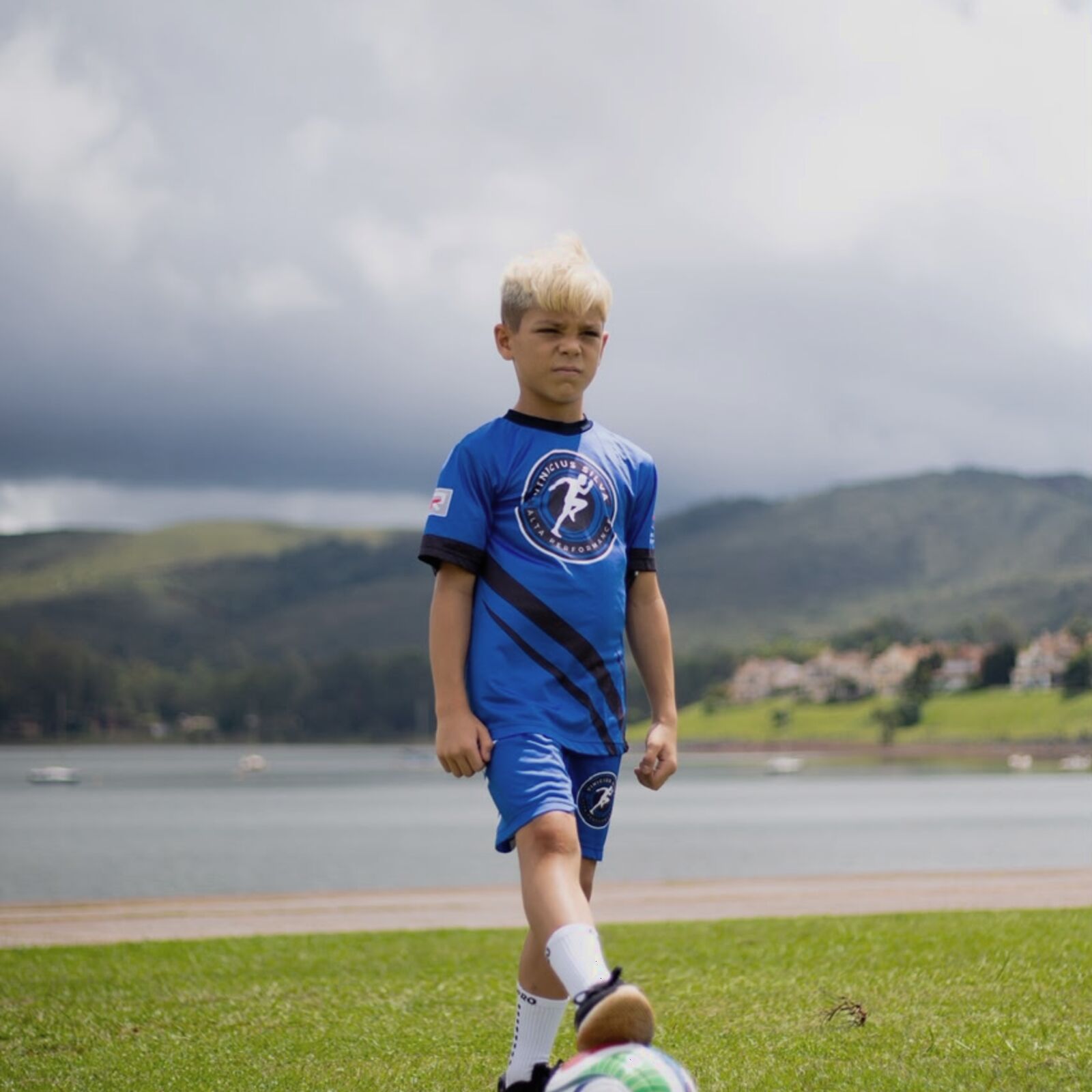 Atleta com a bola